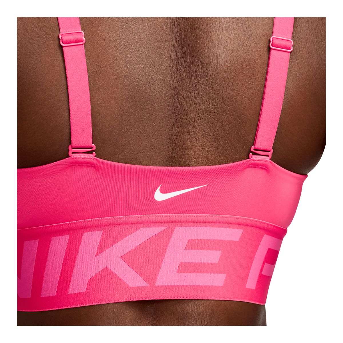 nike training indy toggle bra in pink