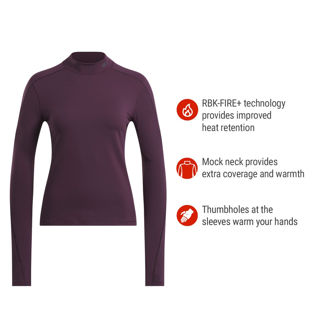 Reebok Women's OV Fire+ Long Sleeve Shirt