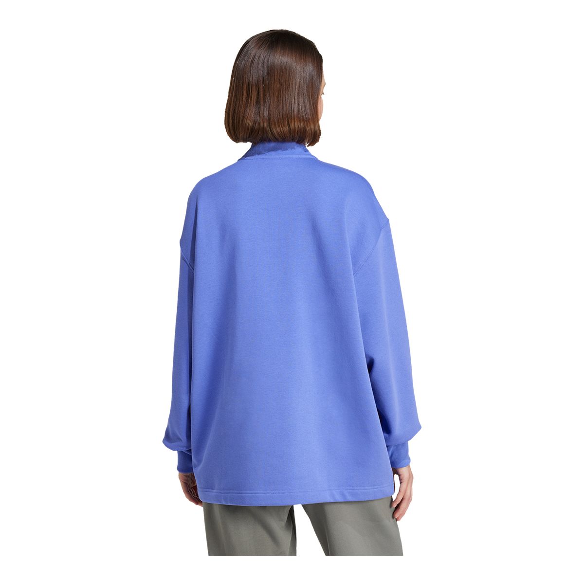 adidas Women's All SZN Fleece Long Sleeve 1/4 Zip Top