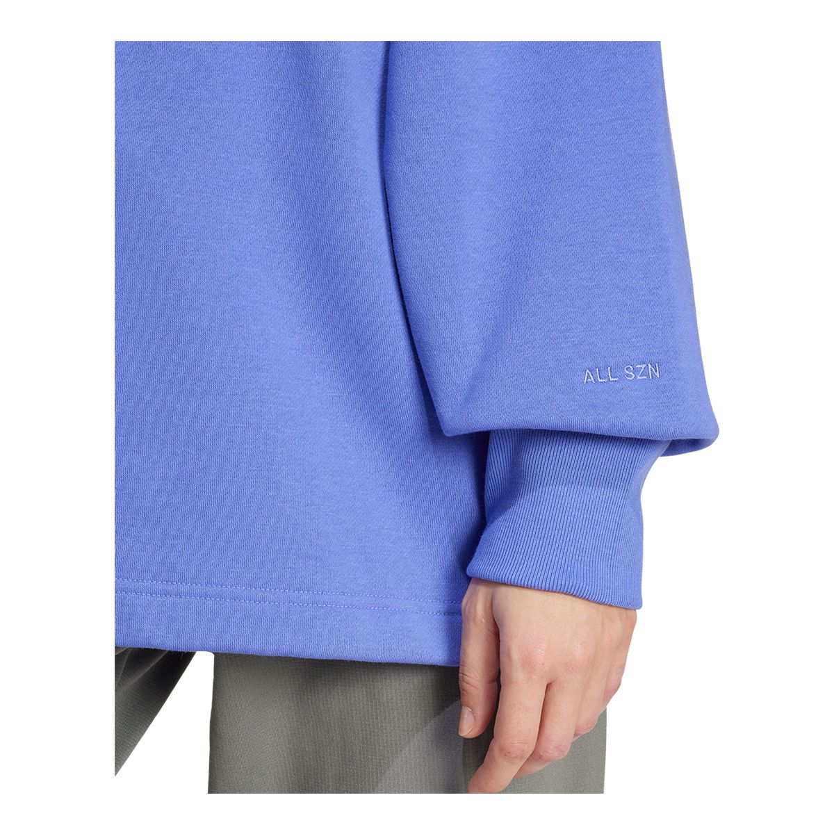 adidas Women's All SZN Fleece Long Sleeve 1/4 Zip Top