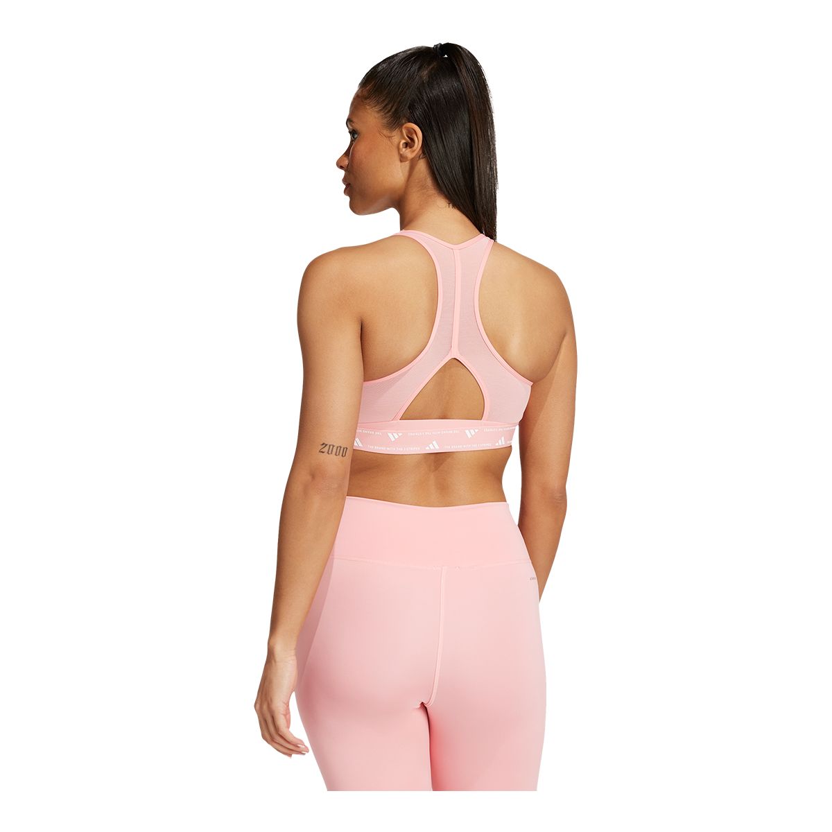 adidas Women's Powerreact Mid Sports Bra
