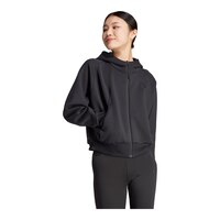 adidas Women's Z.N.E. Full Zip Hoodie Front_Three_Fourths_Angled_Right