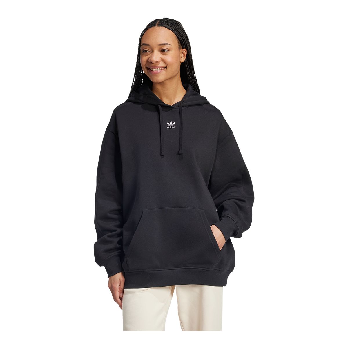adidas Originals Women's ESS Oversized Fleece Hoodie