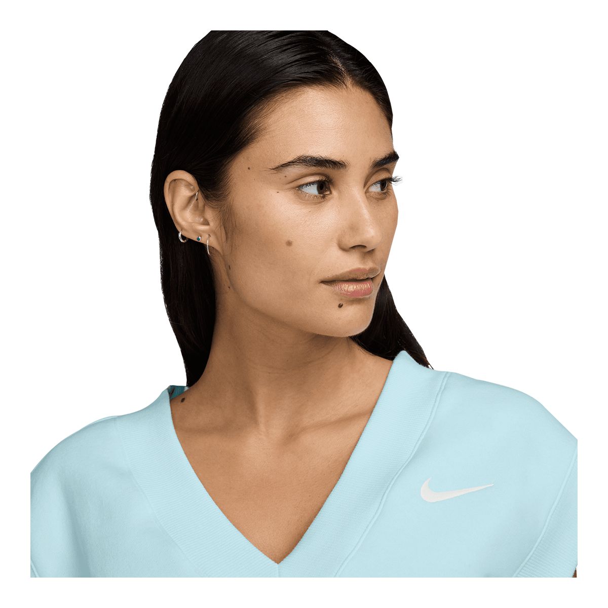 Nike Women's Phoenix Fleece V-Neck Crop Tank