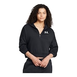 Under Armour Women's Icon Fleece Oversized Half Zip Hoodie Front_Flat