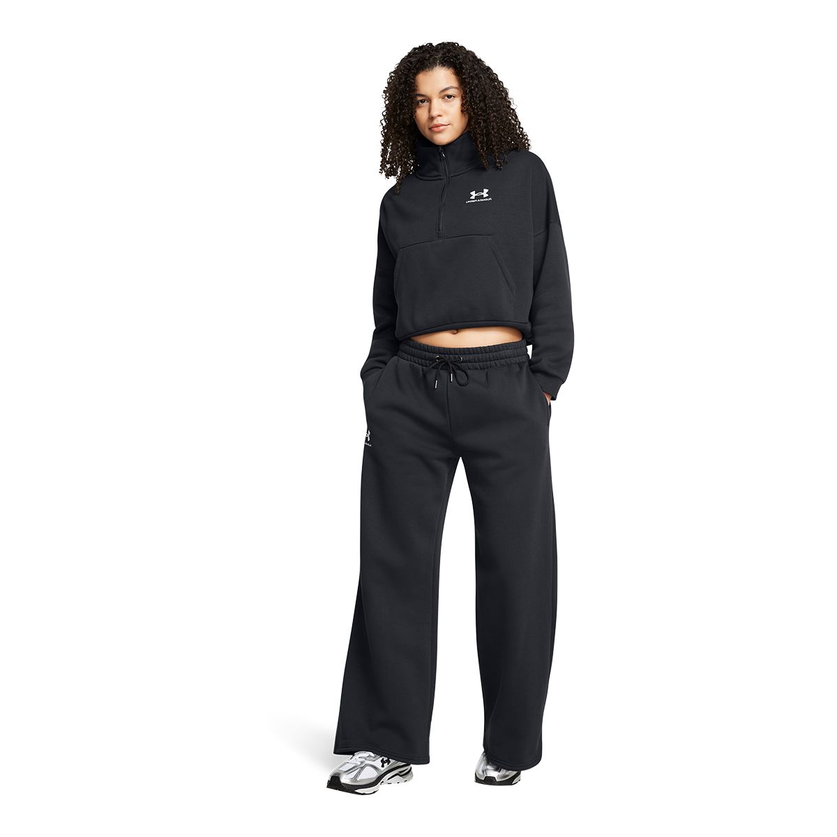 Under Armour Women's Icon Fleece Oversized Half Zip Hoodie