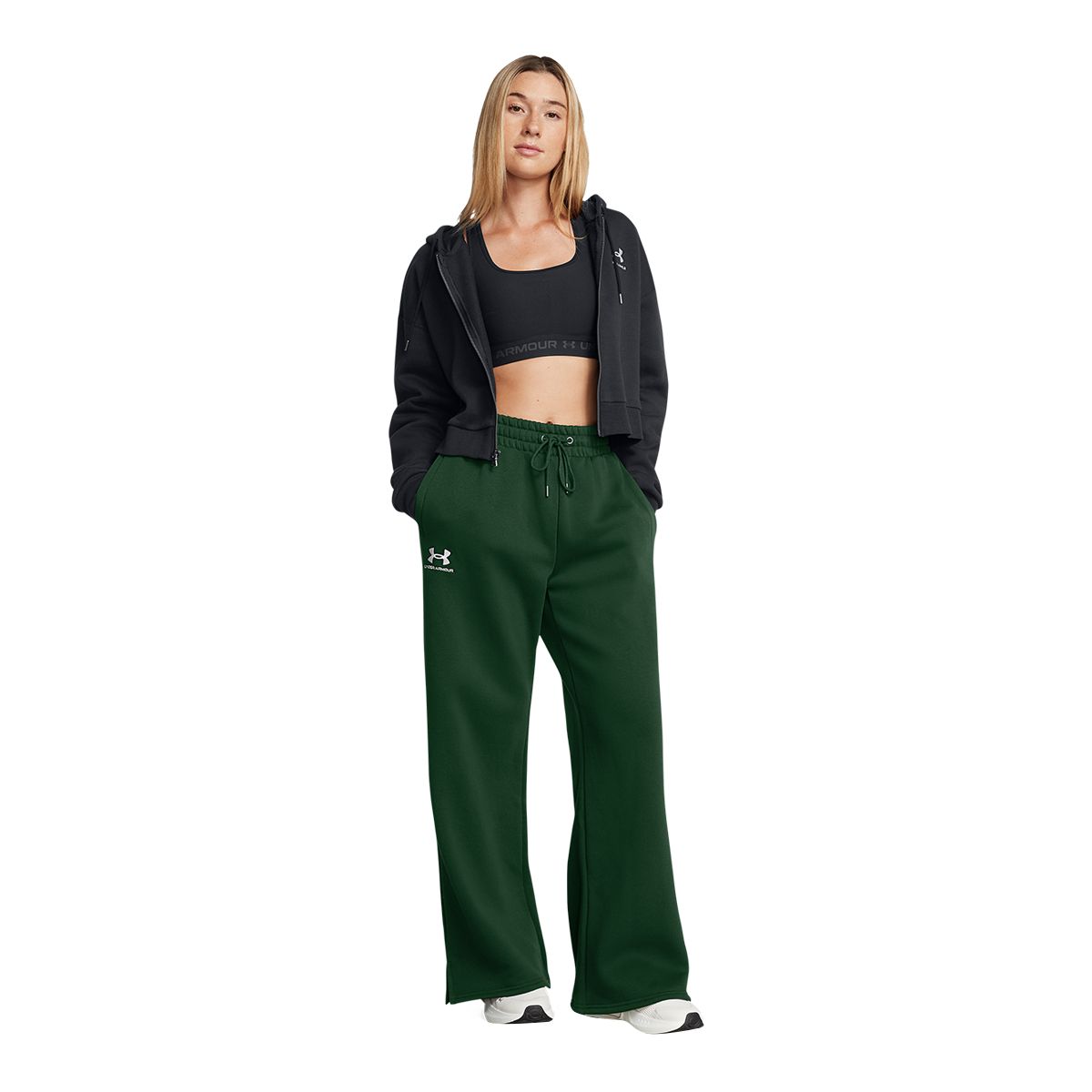 Under Armour Women's Icon Fleece Wide Leg Pants