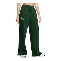 Under Armour Women's Icon Fleece Wide Leg Pants Front_Three_Fourths_Angled_Right