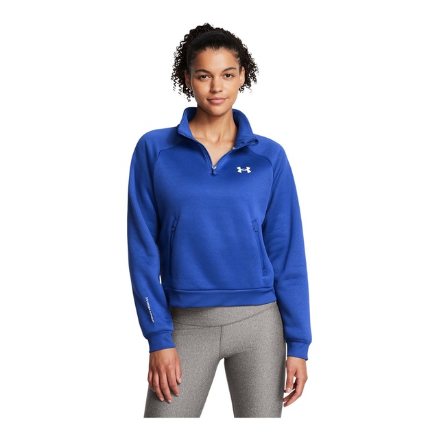 Under Armour Women's Armour Fleece Pro Half Zip Long Sleeve Top