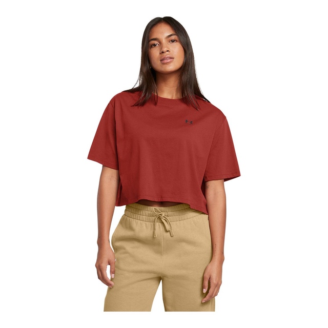 Under Armour Women's Boxy Crop Logo T Shirt