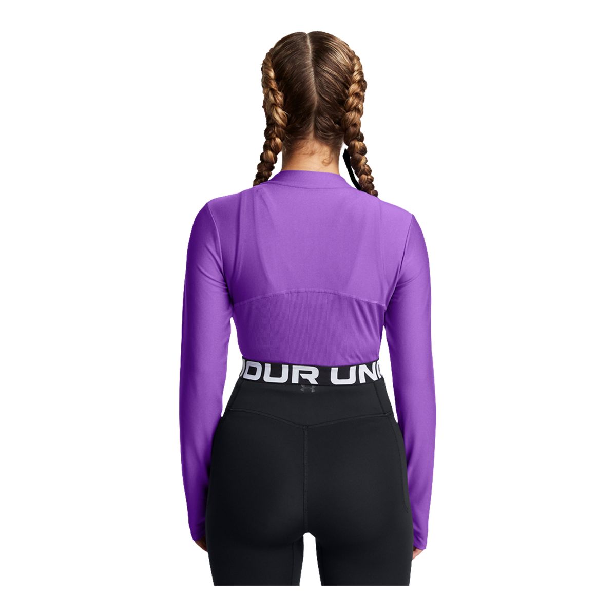 Under Armour Women's HeatGear© Rib 1/4 Zip Long Sleeve Top