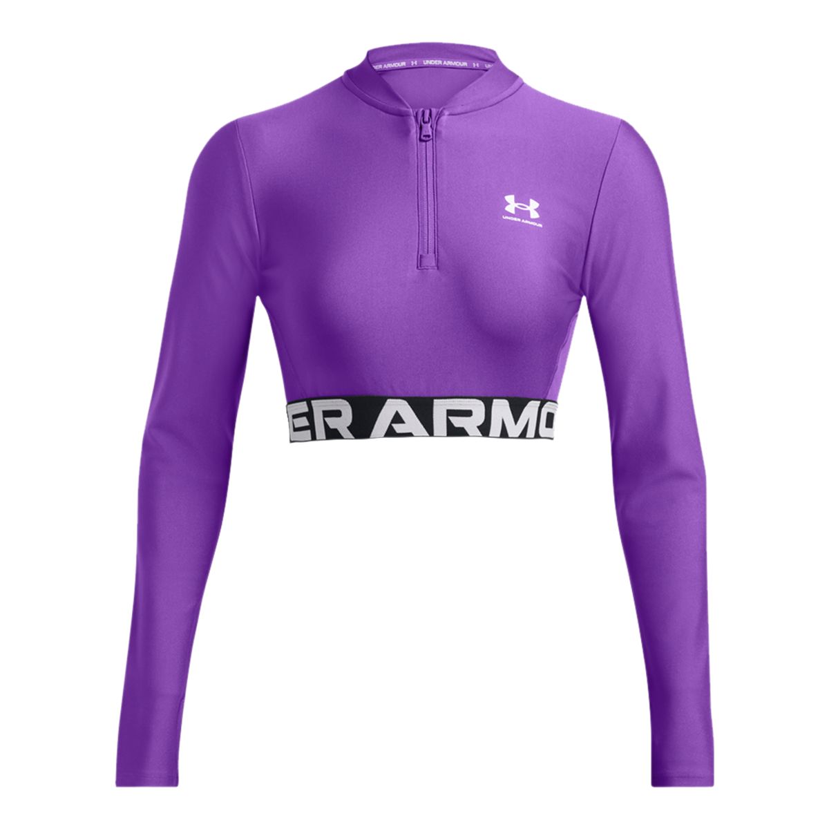 Under Armour Women's HeatGear© Rib 1/4 Zip Long Sleeve Top