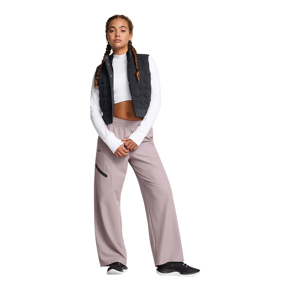 Under Armour Women's Unstoppable Woven Wide Leg Pants