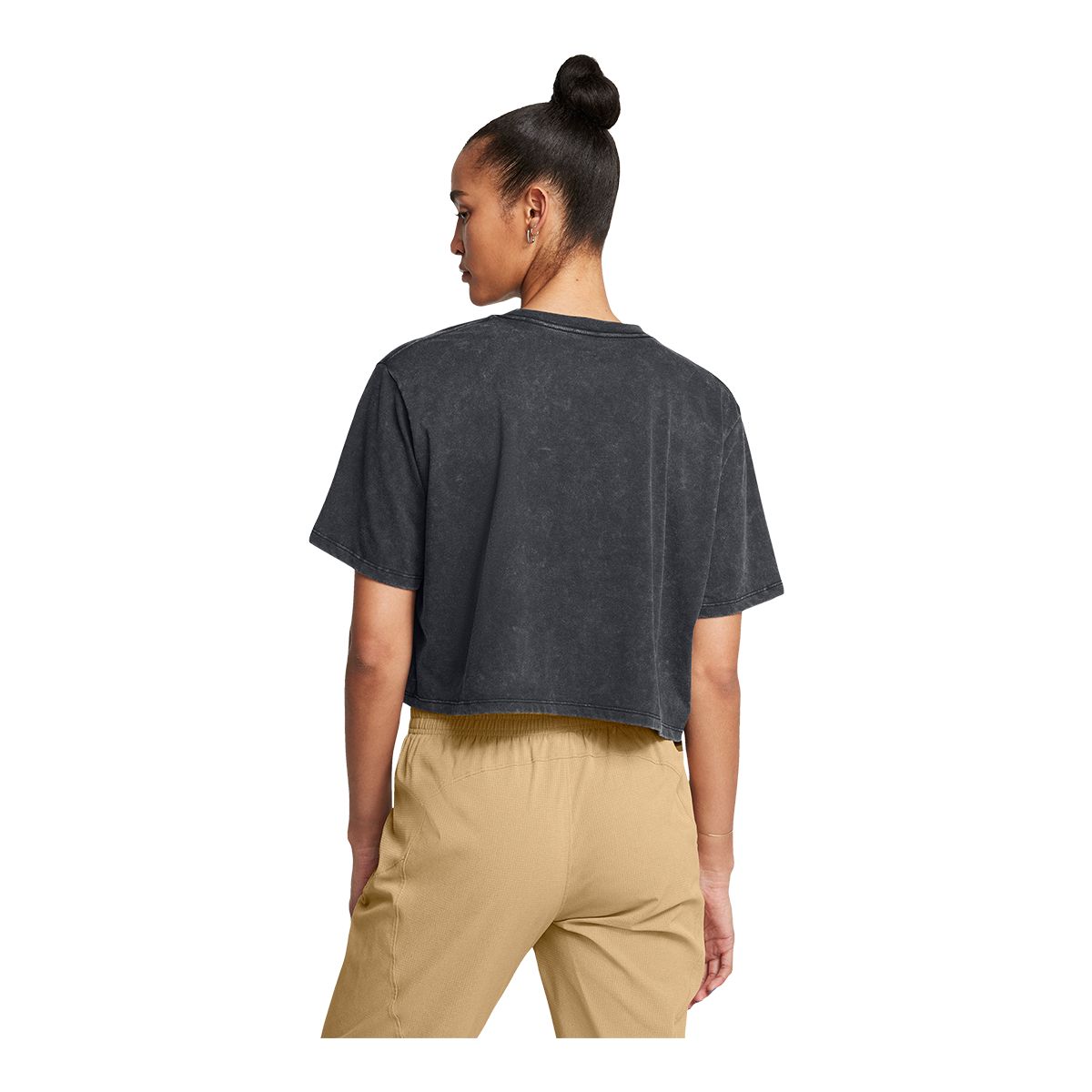 Under Armour Women's Wash Logo Boxy Crop T-Shirt