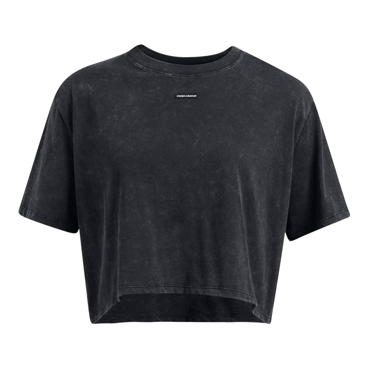 アンダー アーマー Under Armour Boxy Crop Logo Short Sleeve T Shirt レディース シャツ トップス B Under Armour Women's Wash Logo Boxy Crop T Shirt | SportChek