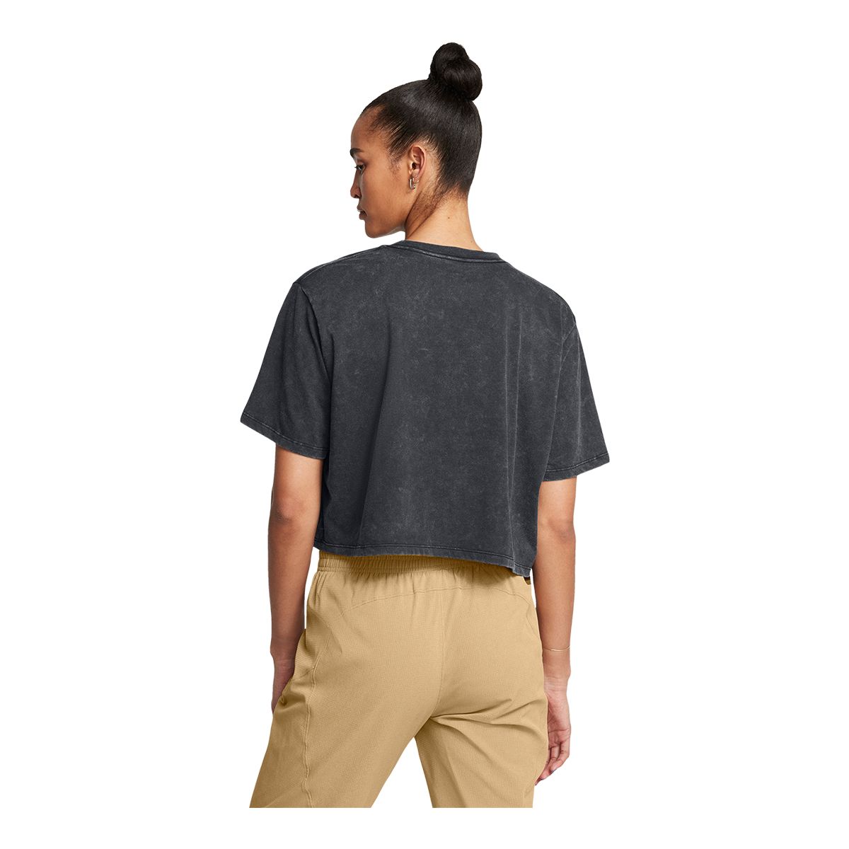 Under Armour Women's Wash Logo Boxy Crop T-Shirt