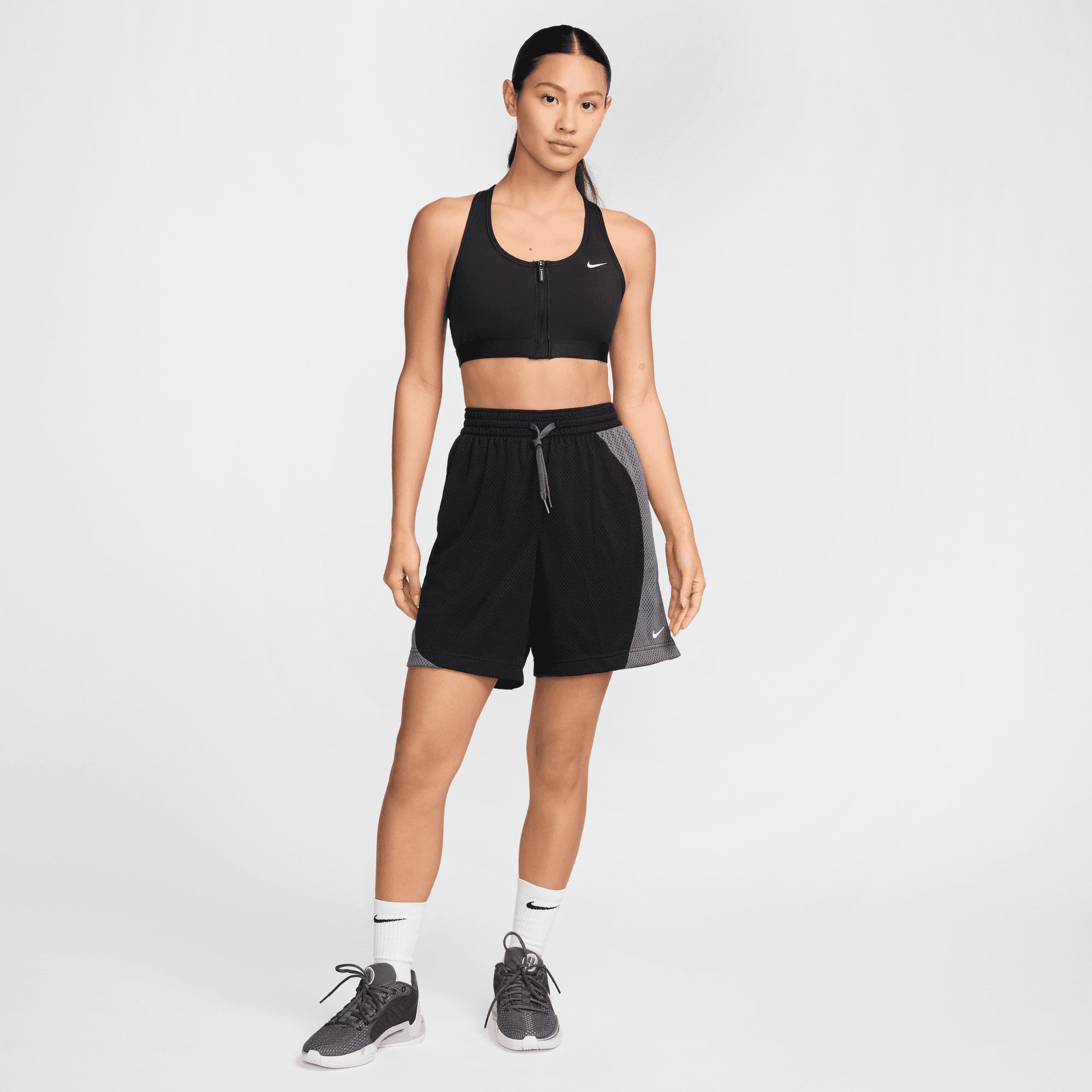 nike dri fit mesh shorts women's