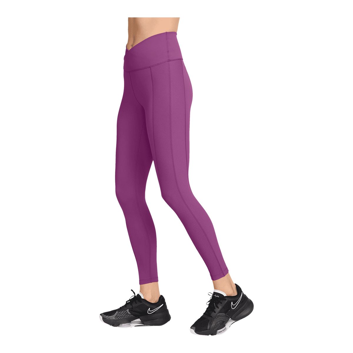 Nike Women's One High Rise Rib Wrap 7/8 Pocket Tights