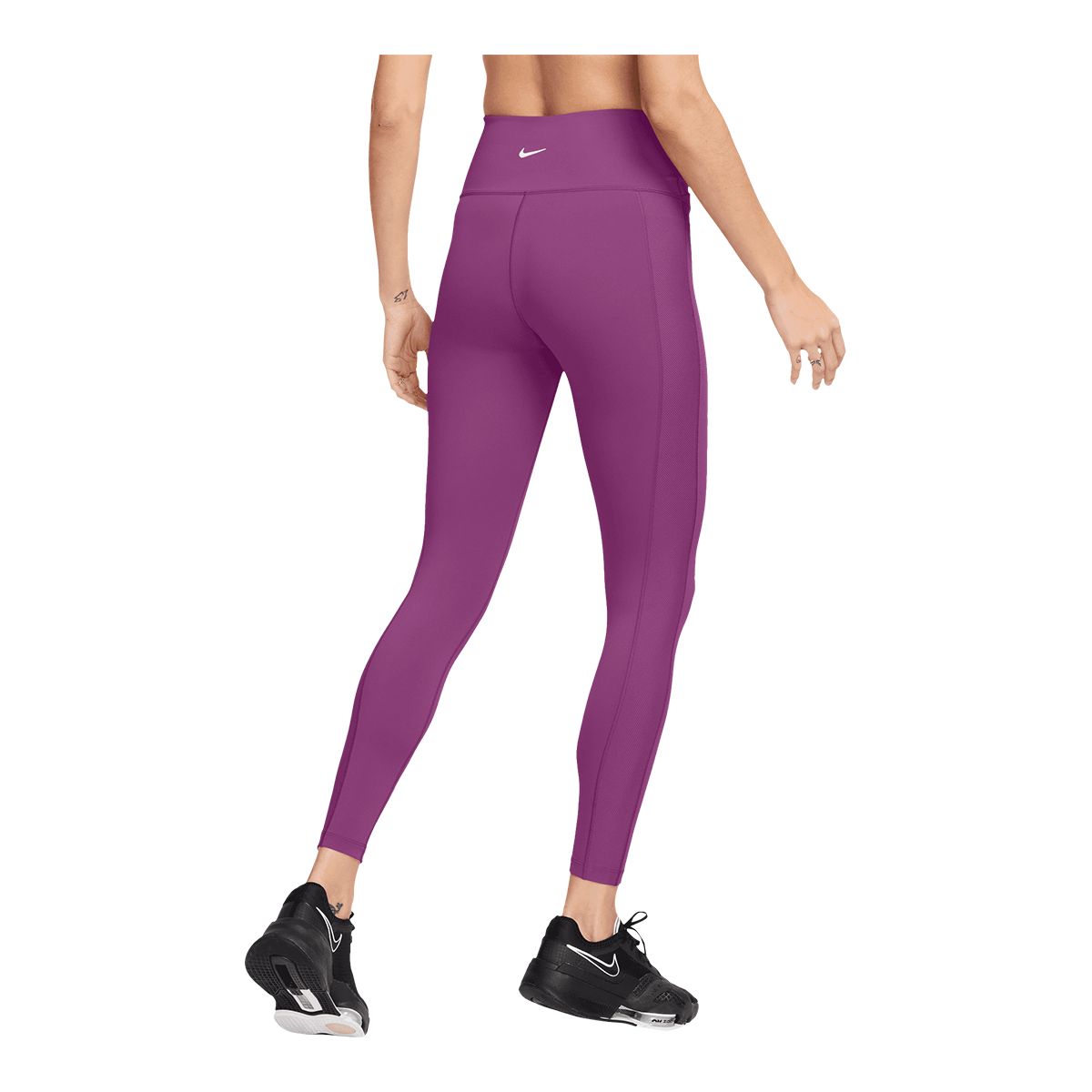 Nike Women's One High Rise Rib Wrap 7/8 Pocket Tights