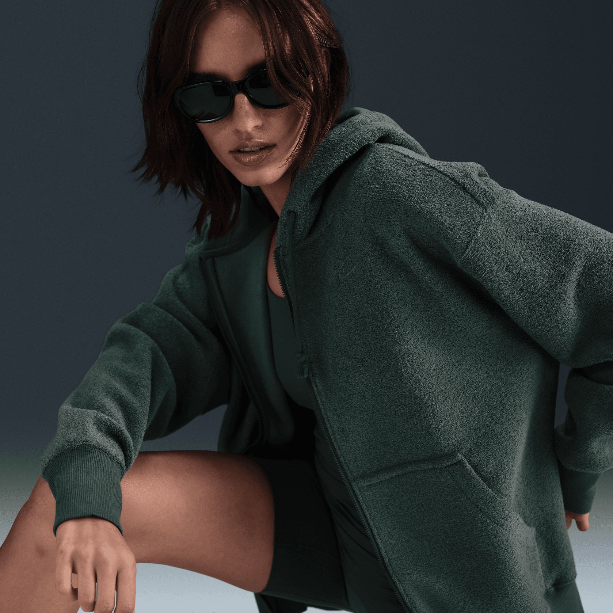 Nike Women's Phoenix Plush Full Zip Hoodie