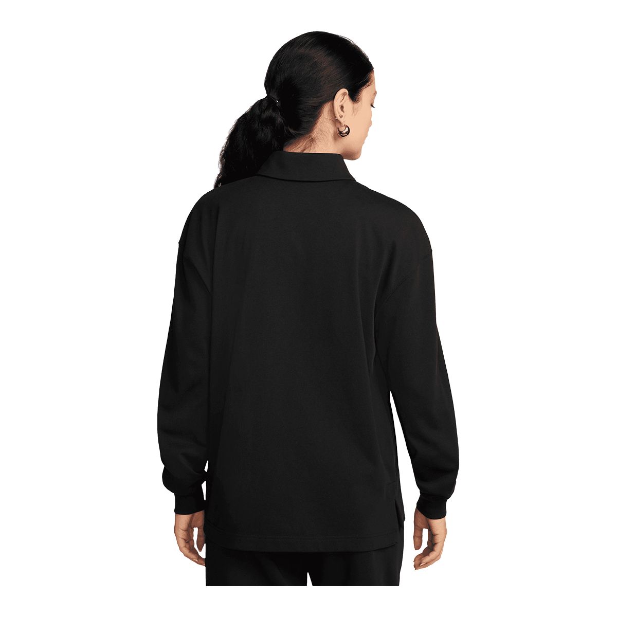 Nike Women's Essentials Oversized Long Sleeve Polo Shirt