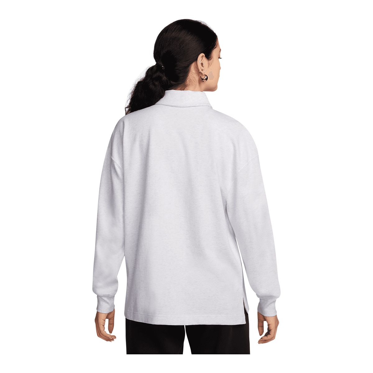 Nike Women's Essentials Oversized Long Sleeve Polo Shirt