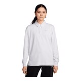 Nike Women's Essentials Oversized Long Sleeve Polo Shirt Front_Flat