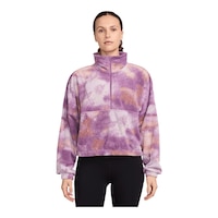 Nike Women's One Therma-FIT Polar Long Sleeve Top Front_Flat