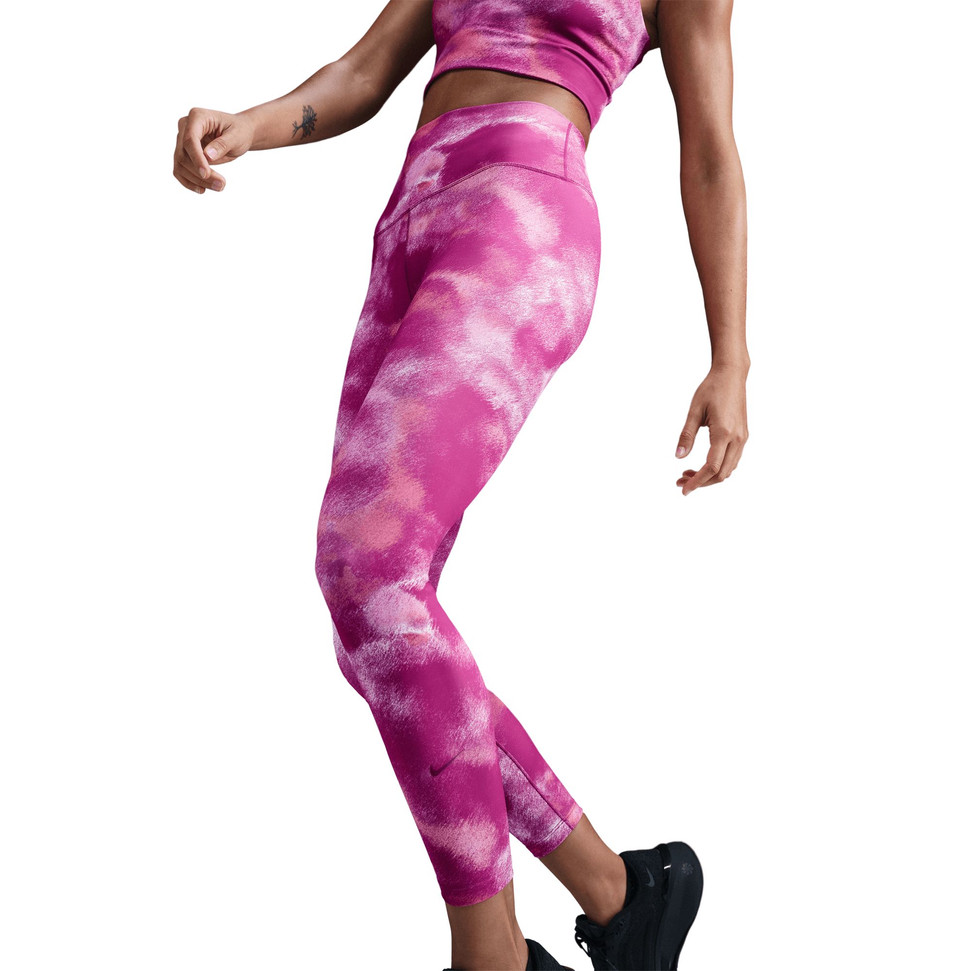 Nike Women's One High Rise All Over Print 7/8 Pocket Tights