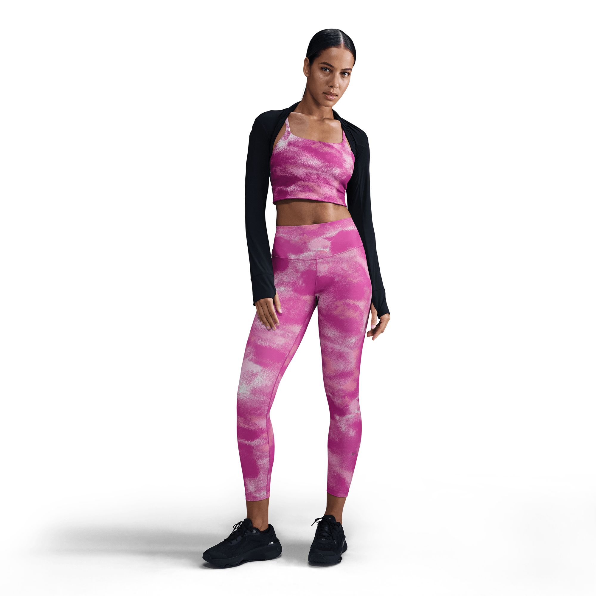 Nike Women's One High Rise All Over Print 7/8 Pocket Tights
