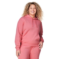 FWD Women's Plus Size All Year Pullover Hoodie Front_Angled_Right