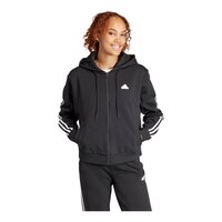 adidas Women's Future Icons 3-Stripe Full Zip Hoodie Front_Flat