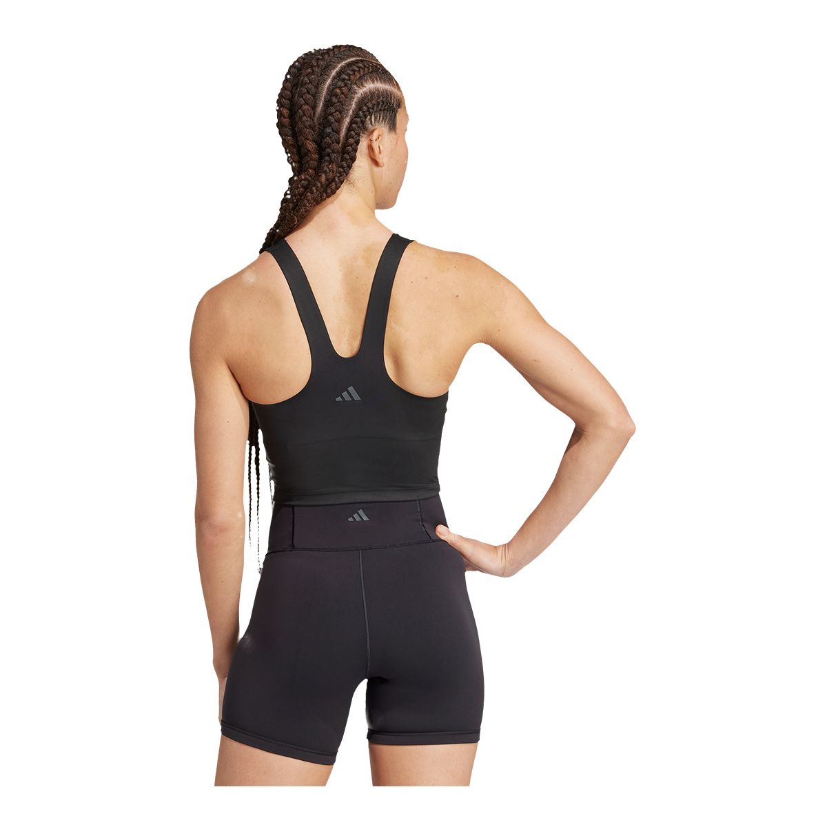 adidas Women's All Me Medium Support Long Line Bra Tank Top