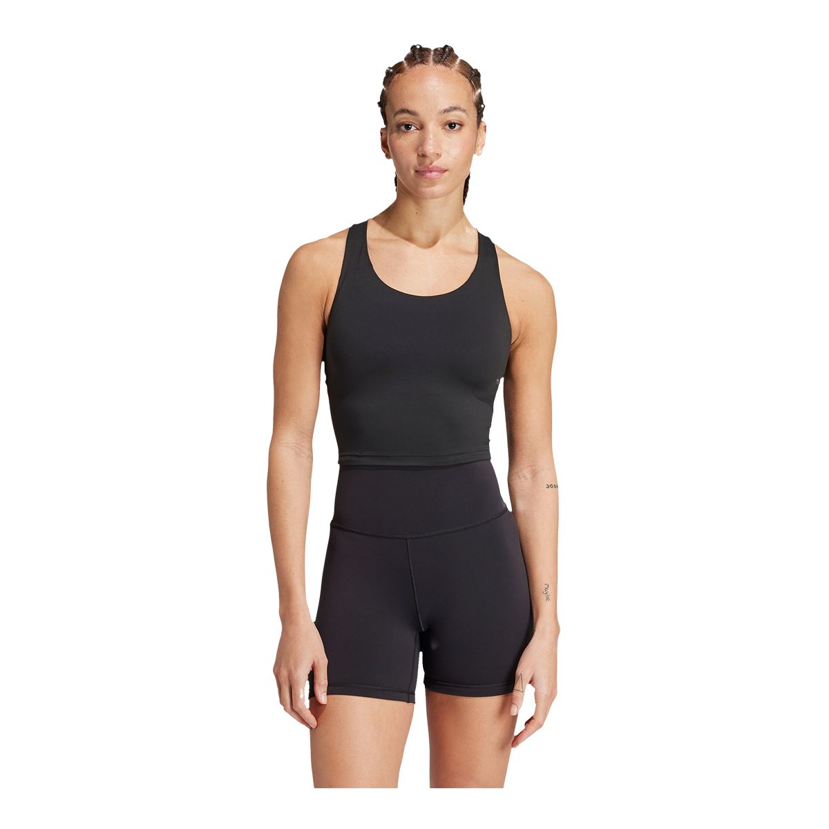 adidas Women's All Me Medium Support Long Line Bra Tank Top