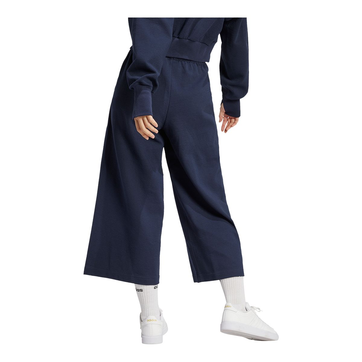 adidas Women's All SZN Rib 7/8 Len Wide Legging Pants