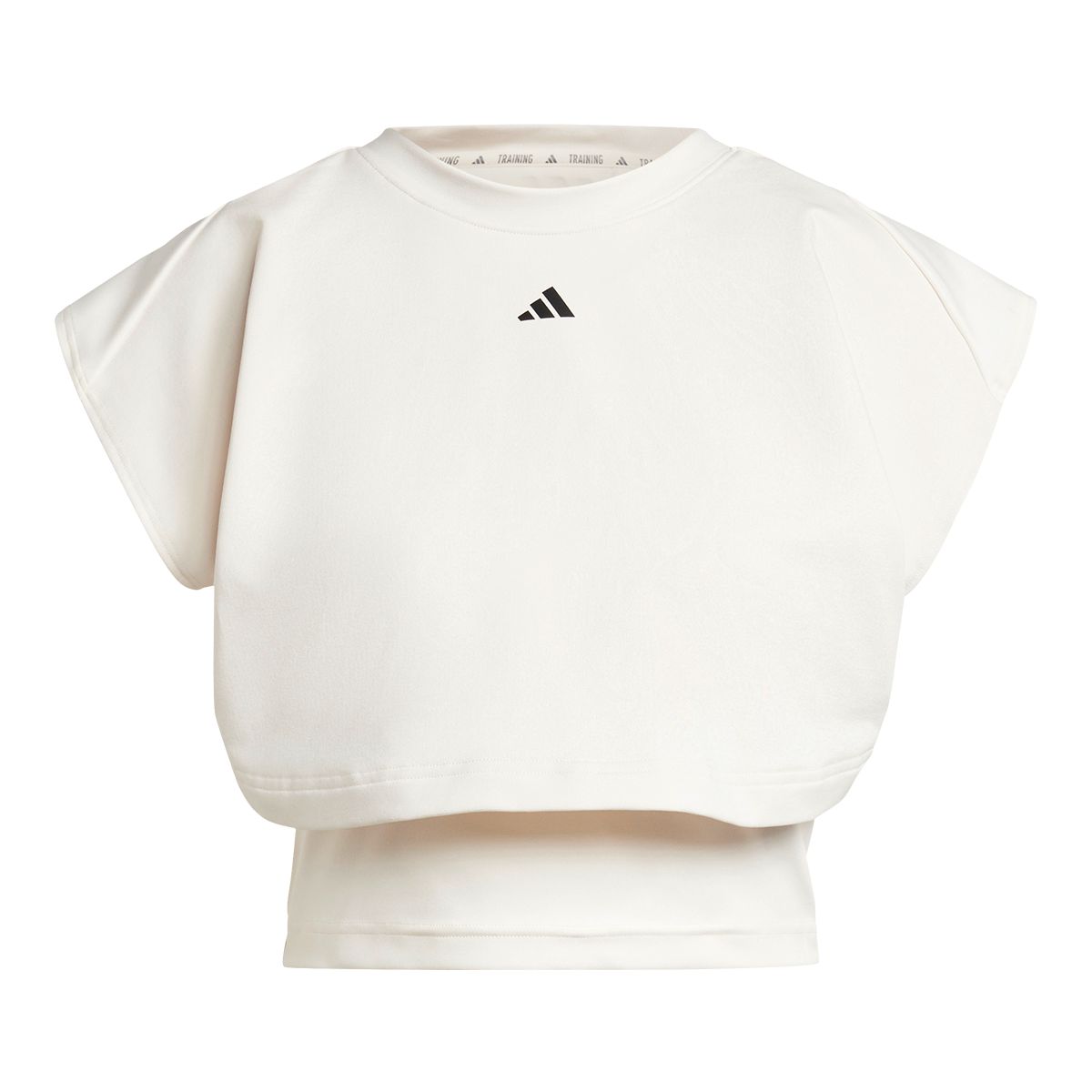 adidas Women's Power Boxy French Terry 3-Stripe Tank Top