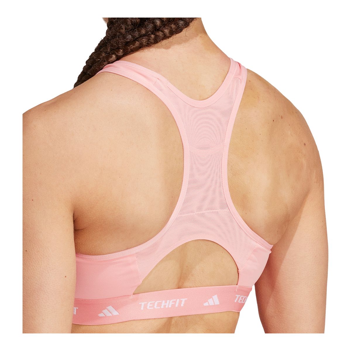 adidas Women's Techfit Medium Support High Neck Bra