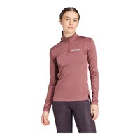 adidas Women's Terrex Multi Half Zip Long Sleeve T Shirt Front_Angled_Left