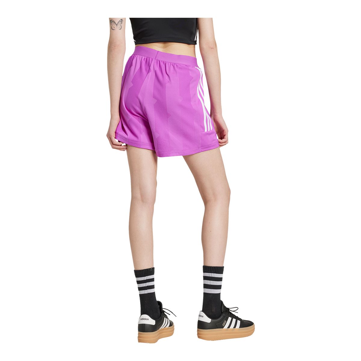 adidas Women's Tiro Cut 3-Stripes Jacquard Shorts