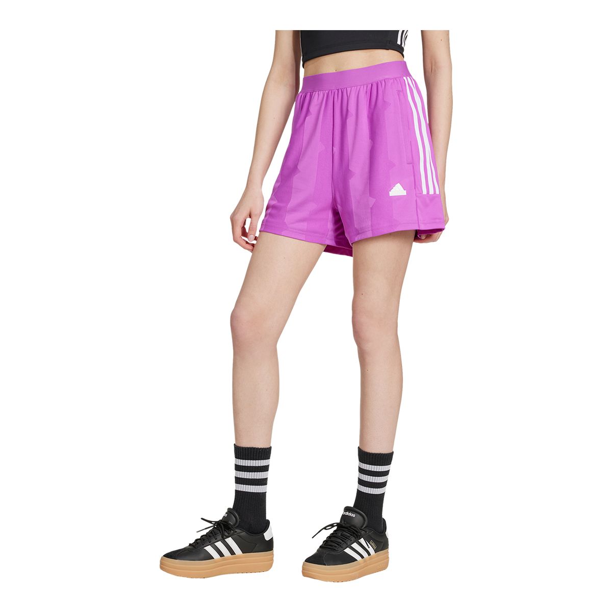 adidas Women's Tiro Cut 3-Stripes Jacquard Shorts
