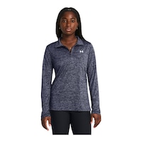 Under Armour Women's Tech™ Twist 1/2 Zip Long Sleeve Top Front_Flat