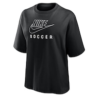 Nike Women's Cotton Boxy Soccer T-Shirt Front_Angled_Left
