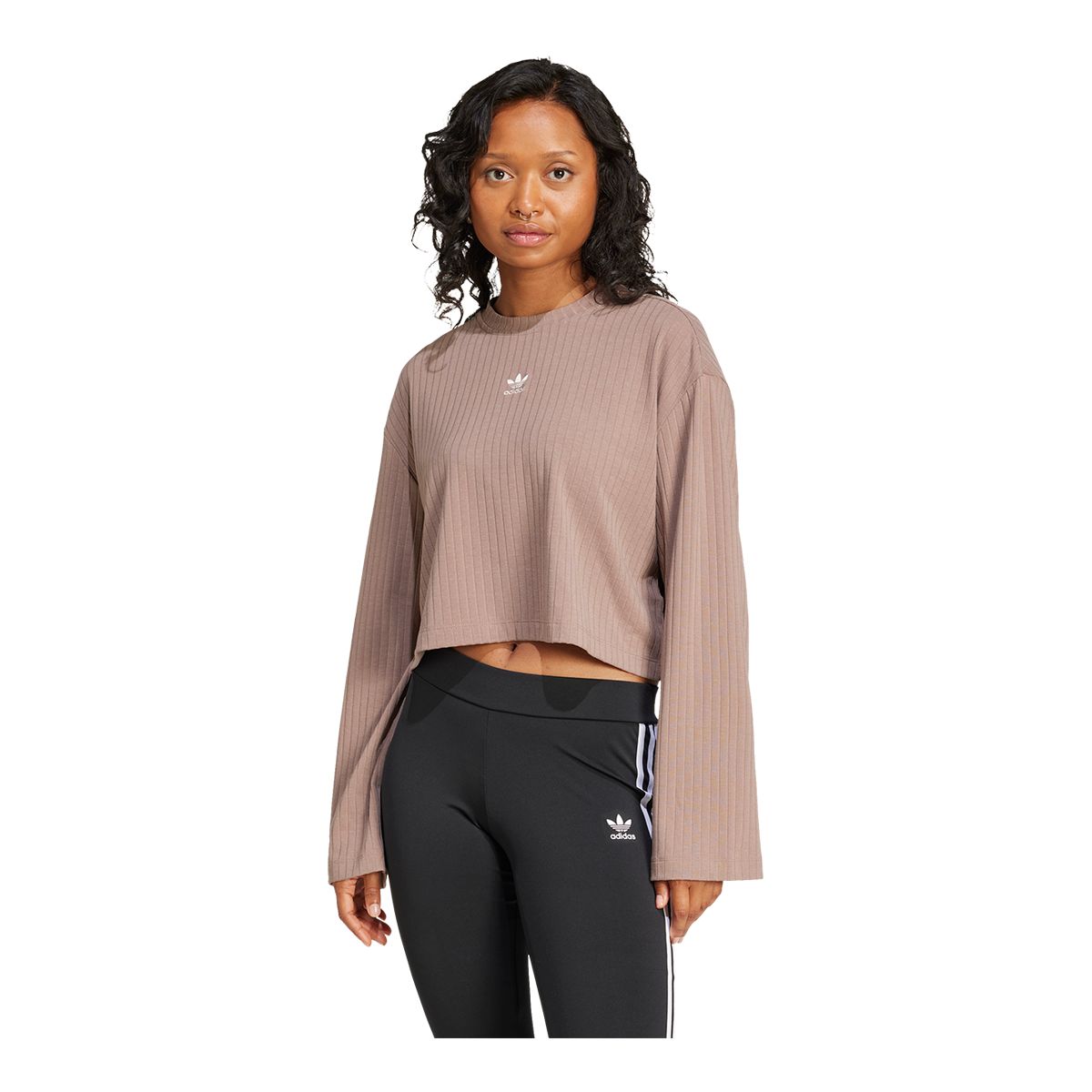 adidas Originals Women's Essentials Ribbed Long Sleeve Shirt