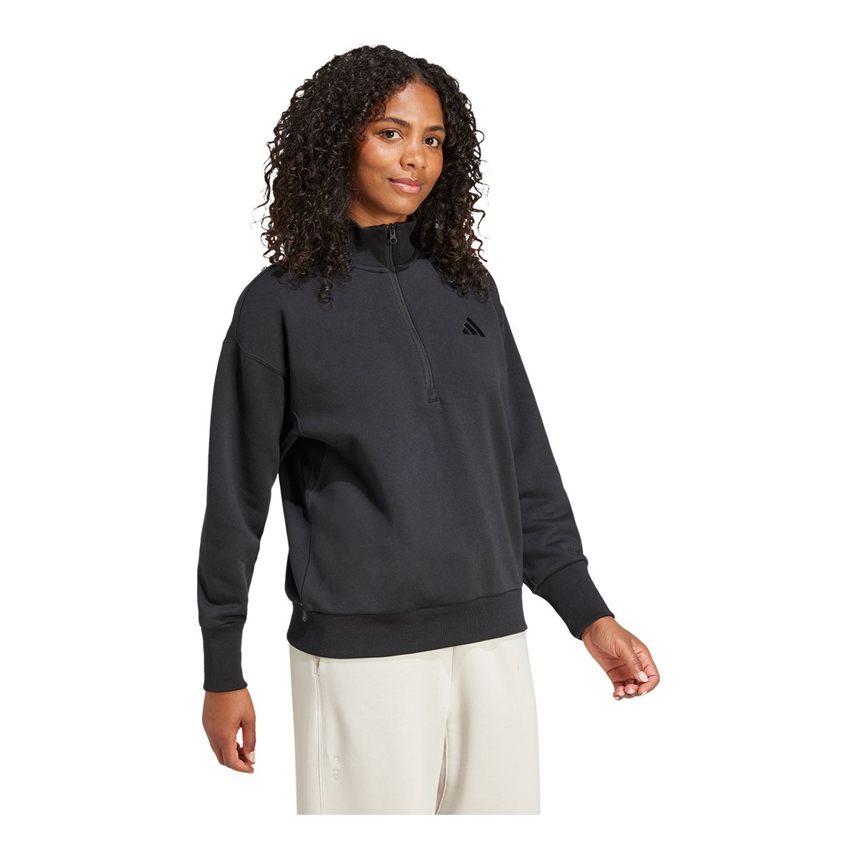 adidas Women's Sportswear ALL SZN 1/4 Zip Long Sleeve Top