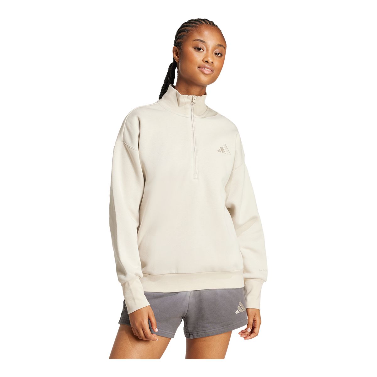 adidas Women's Sportswear ALL SZN 1/4 Zip Long Sleeve Top
