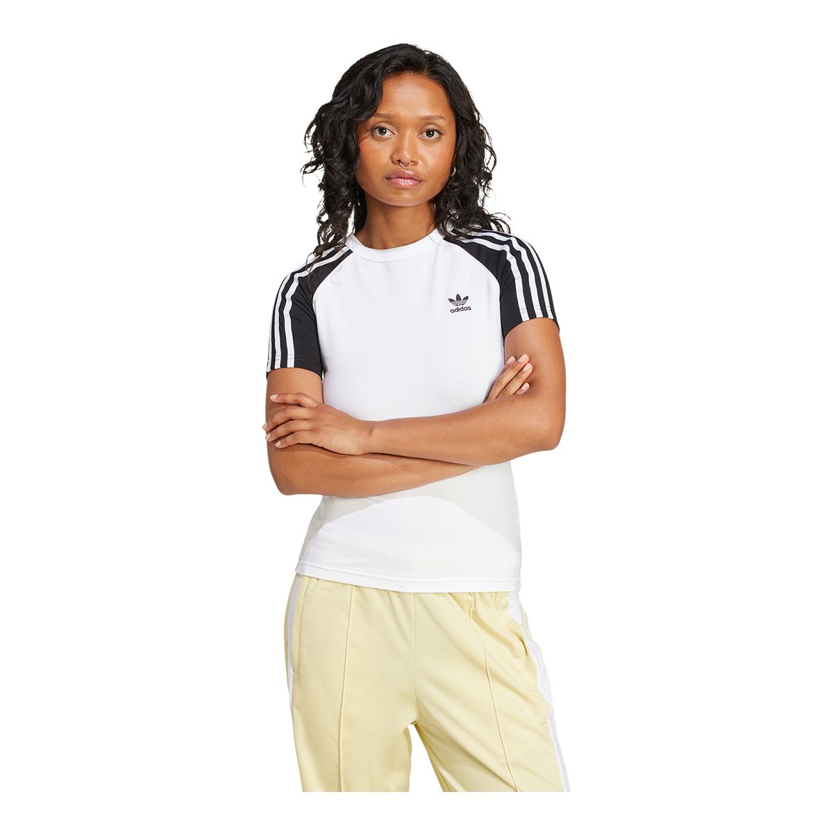 アディダス Adidas 【 All Blacks 3-Stripe Tee Womens 2024 Women 】 レディース adidas All Blacks 3-Stripe Tee Womens 2024 | SportsDirect