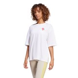 adidas Women's Sportswear Oversized Graphic T Shirt Front_Angled_Left