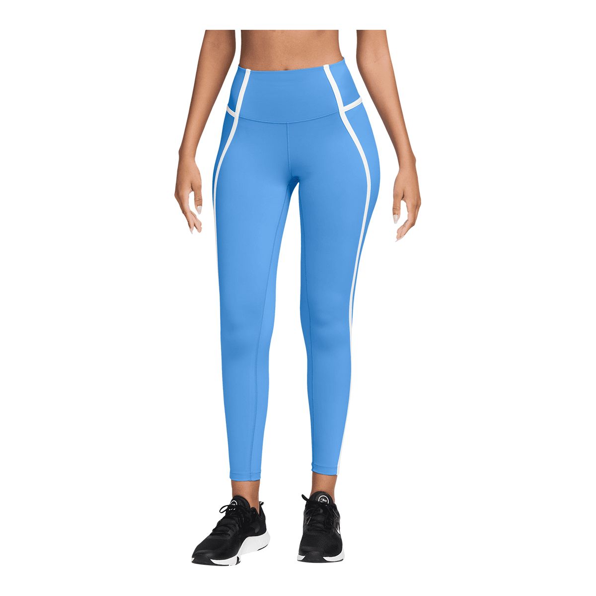 Nike Women's Dri-fit One Sport High Rise 7/8 Moisture-Wicking Athletic Tights with Pockets