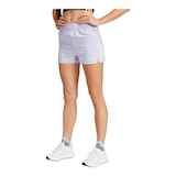 adidas Women's Own The Run Base 3 Inch Shorts Front_Three_Fourths_Angled_Left