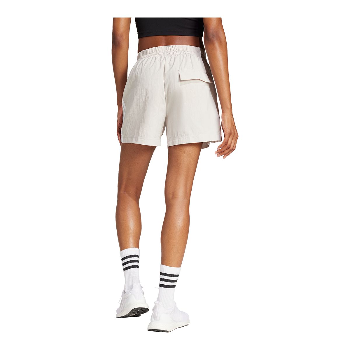 adidas Women's Sportswear 3-Stripe Woven Shorts